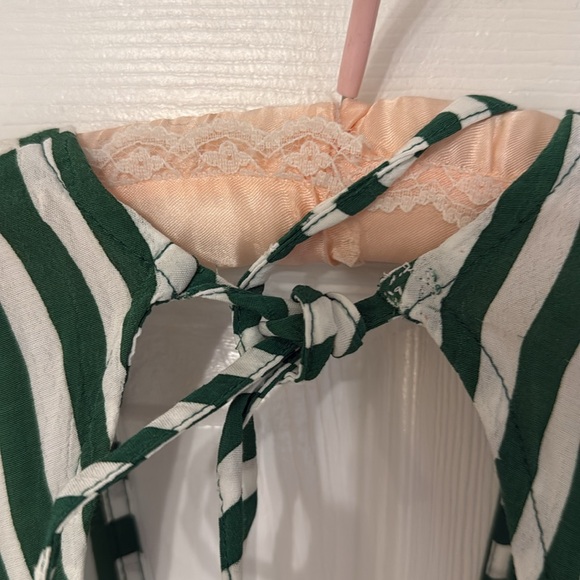 💚 FAITHFUL THE BRAND MILAN DRESS green stripe size 4 💚 - Picture 7 of 8